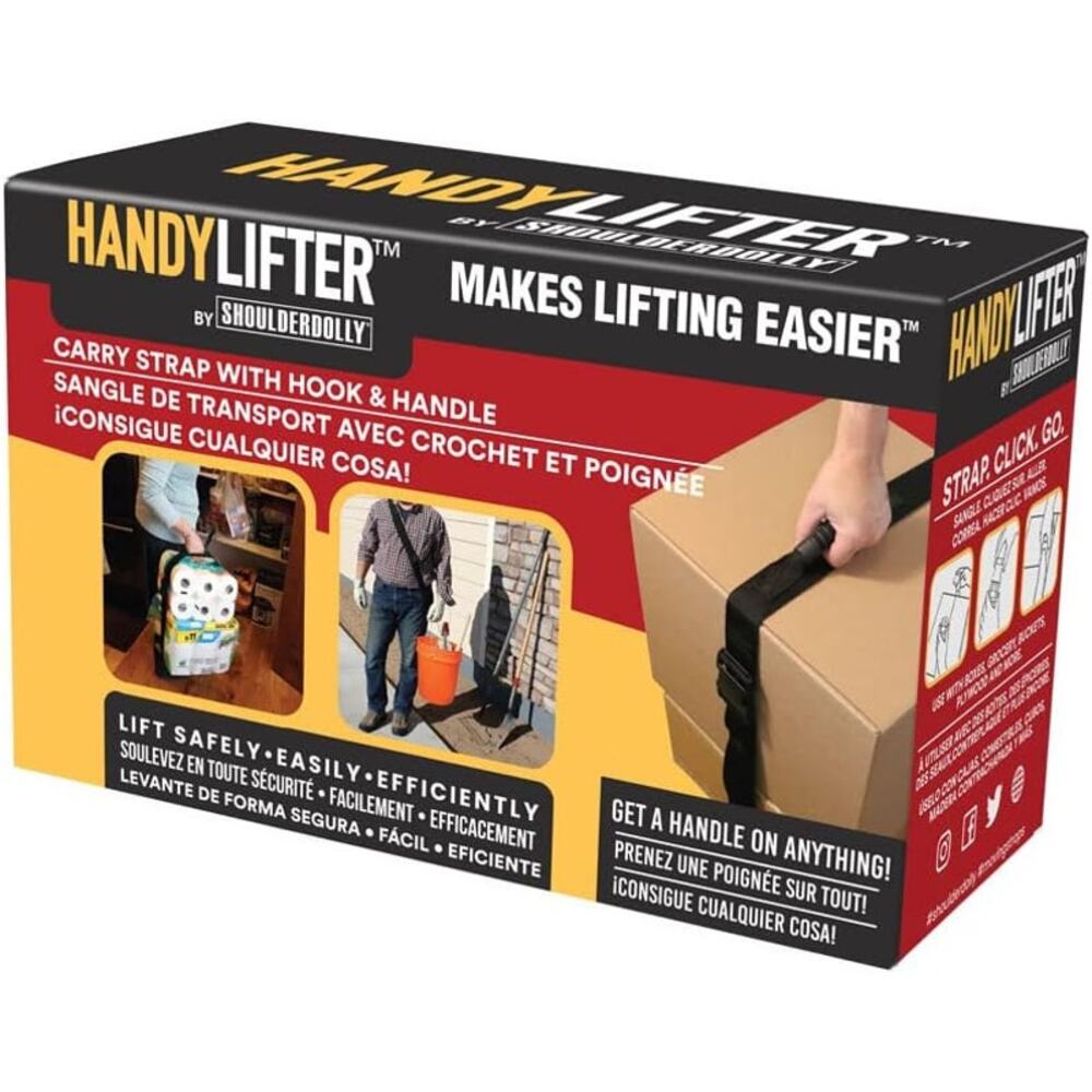 Shoulder Dolly HandyLifter Carry Strap Hook Handle Heavy Lifting Moving